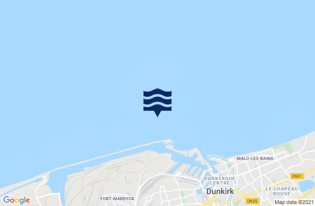 Dunkerque Port Est, France tide times map