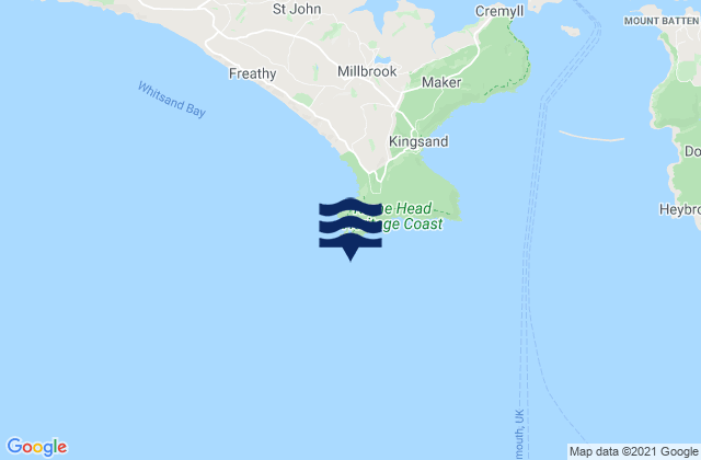Rame Head, United Kingdom tide times map