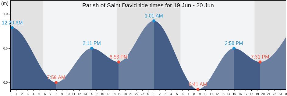 Parish of Saint David, Saint Vincent and the Grenadines tide chart