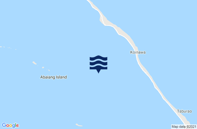 Abaiang, Kiribati tide times map