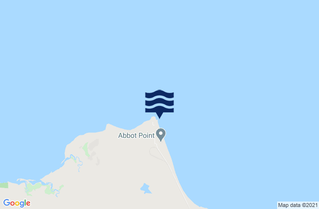 Abbot Point, Australia tide times map