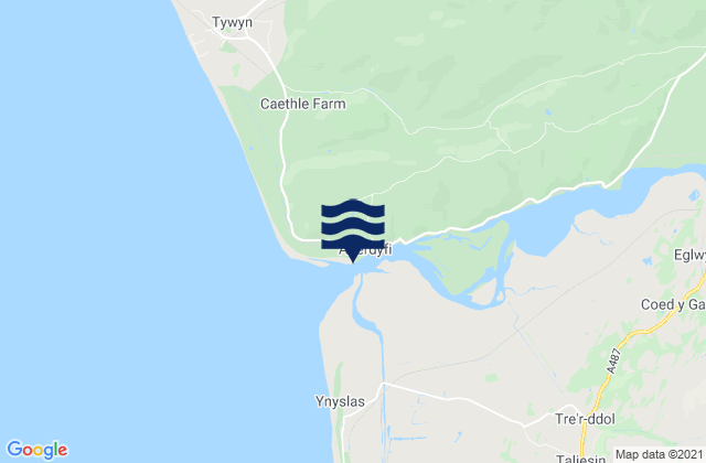 Aberdovey, United Kingdom tide times map