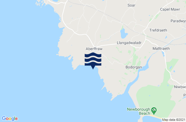 Aberffraw Bay, United Kingdom tide times map
