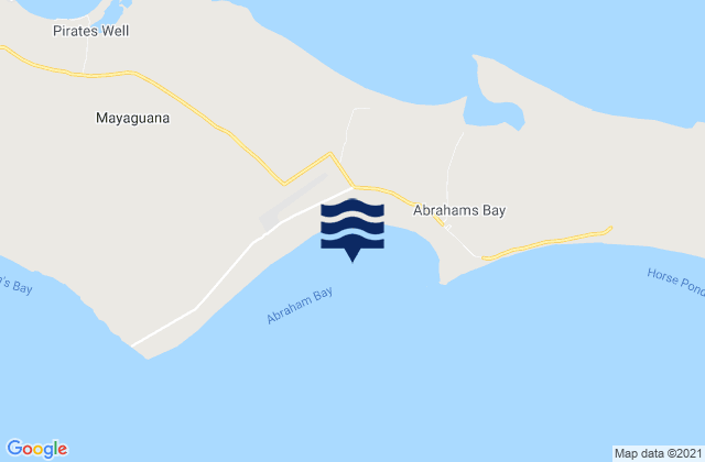 Abraham Bay (Mayaguana Island), Haiti tide times map