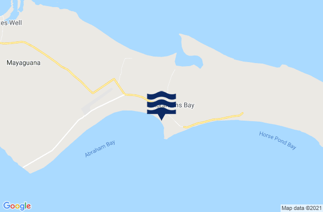 Abraham's Bay, Bahamas tide times map
