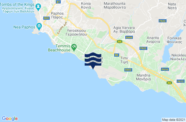 Acheleia, Cyprus tide times map
