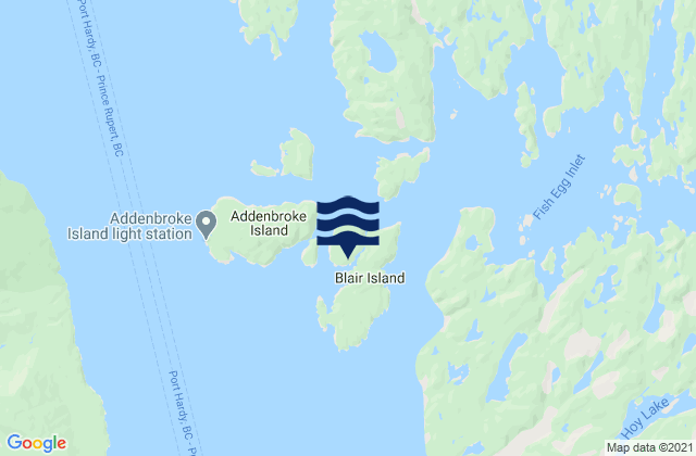 Addenbroke Island, Canada tide times map
