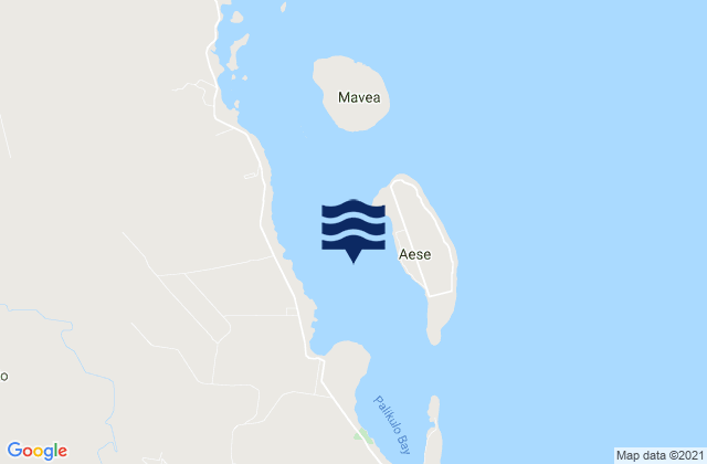 Aesi, New Caledonia tide times map