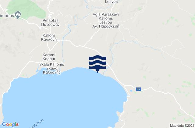 Agia Paraskevi, Greece tide times map