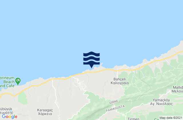 Agios Chariton, Cyprus tide times map