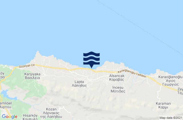 Agios Ermolaos, Cyprus tide times map