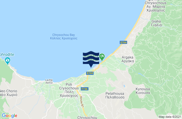 Agios Isidoros, Cyprus tide times map