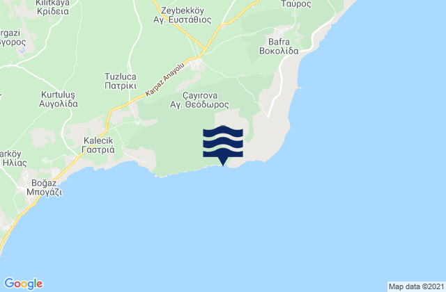 Agios Theodoros, Cyprus tide times map