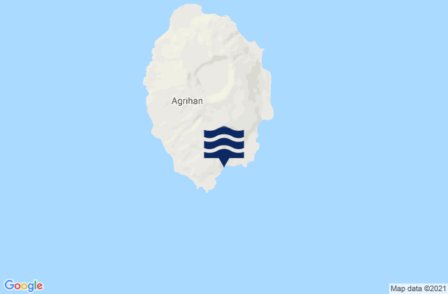 Agrihan Island, Northern Mariana Islands tide times map