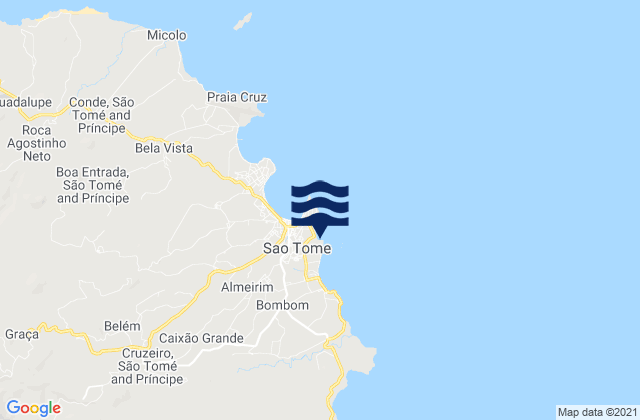 Agua Grande District, Sao Tome and Principe tide times map