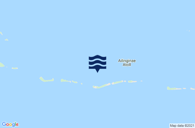 Ailinginae Atoll, Marshall Islands tide times map