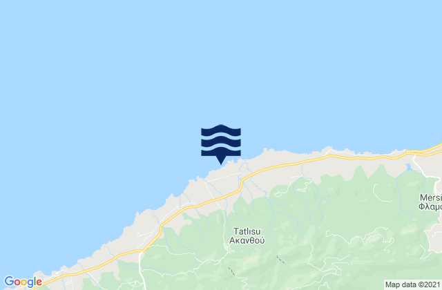 Akanthou, Cyprus tide times map