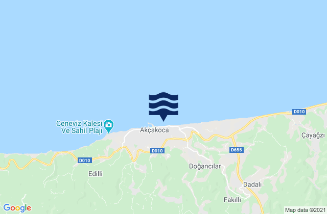 Akcakoca Ilcesi, Turkey tide times map