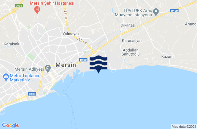 Akdeniz, Turkey tide times map