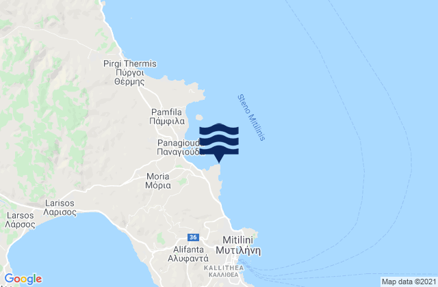 Akra Asfali, Greece tide times map