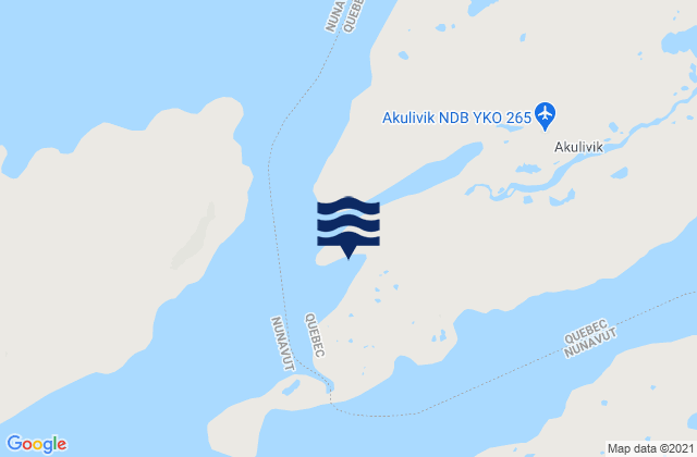 Akulivik (Hudson Bay), Canada tide times map
