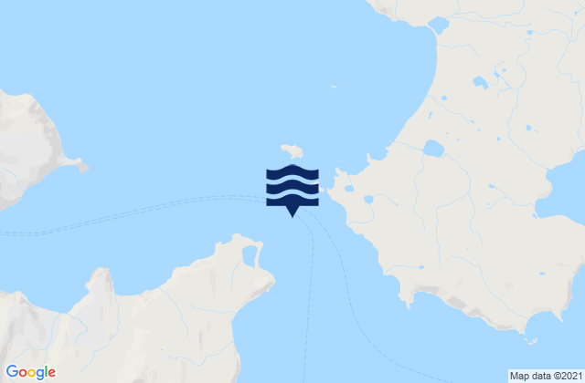 Akun Strait, United States tide chart map