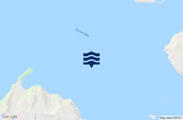 Akutan Bay, United States tide chart map
