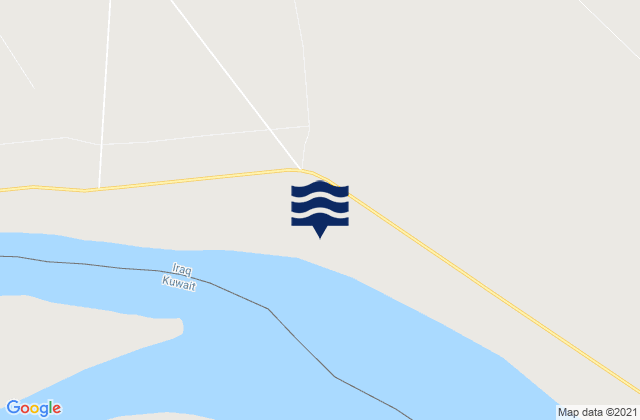 Al-Faw District, Iraq tide times map