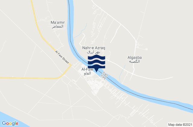 Al Faw, Iraq tide times map