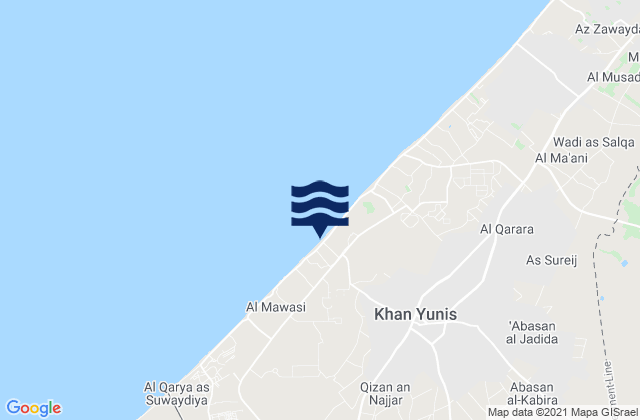 Al Fukhkhari, Palestinian Territory tide times map
