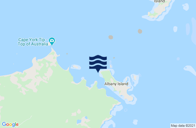 Albany Island, Australia tide times map