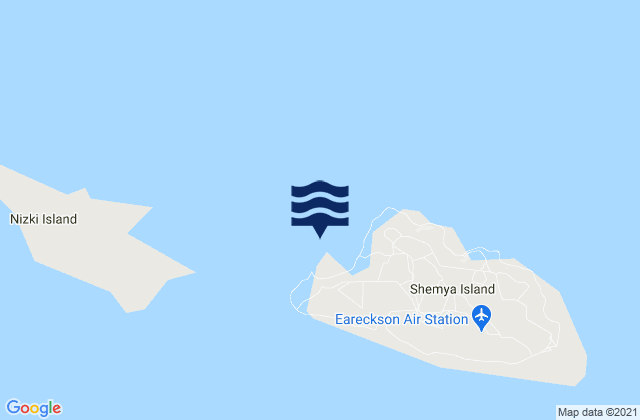 Alcan Harbor Shemya Island, Russia tide times map