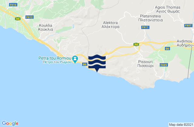 Alektora, Cyprus tide times map