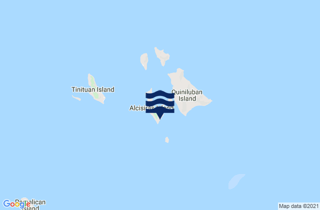 Algeciras, Philippines tide times map
