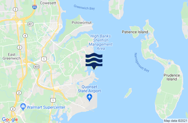 Allen Harbor, United States tide chart map
