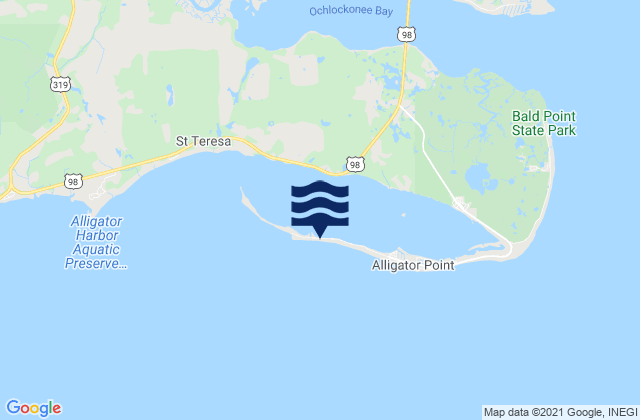 Alligator Point (St. James Island), United States tide chart map