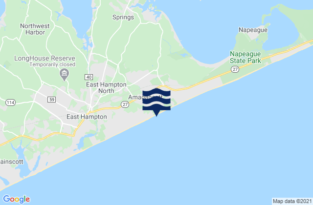 Amagansett Beach, United States tide chart map