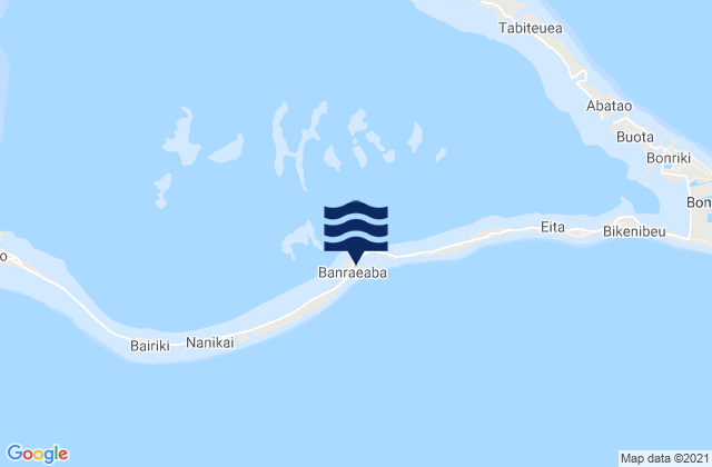 Ambo Village, Kiribati tide times map