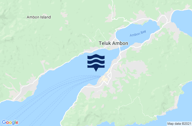 Ambon, Indonesia tide times map