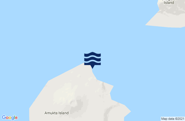 Amukta Island north side, United States tide chart map