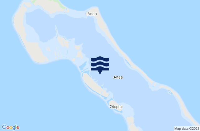 Anaa, French Polynesia tide times map