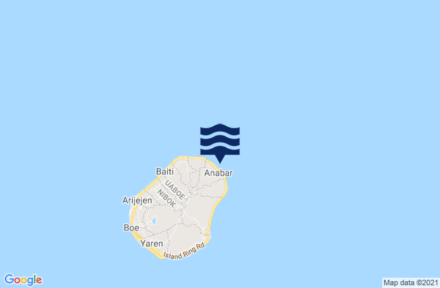 Anabar District, Nauru tide times map