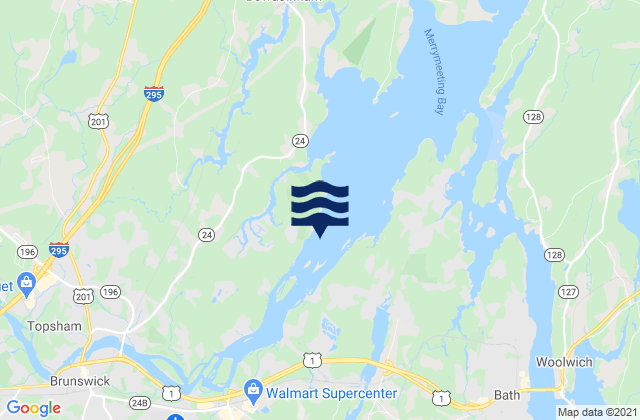 Androscoggin River Entrance, United States tide chart map