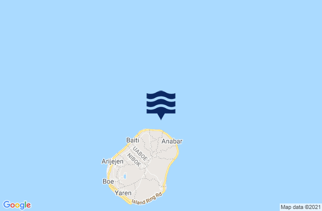 Anetan District, Nauru tide times map