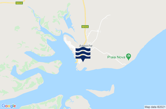 Angoche District, Mozambique tide times map