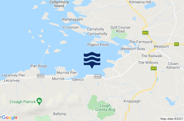 Annagh Island Middle, Ireland tide times map
