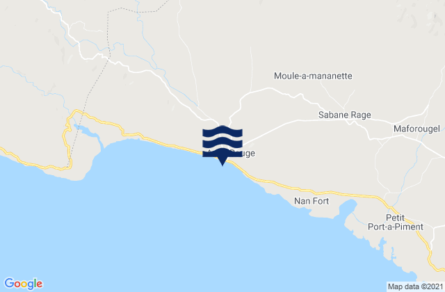 Anse Rouge, Haiti tide times map