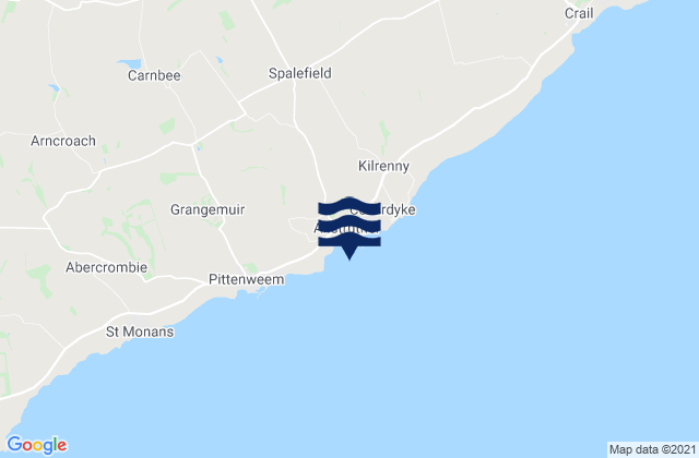 Anstruther Easter, United Kingdom tide times map
