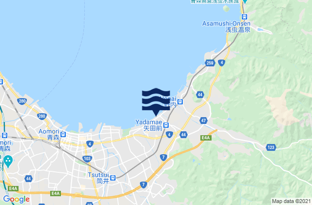 Aomori-ken, Japan tide times map