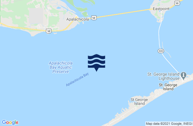 Apalachicola Bay, United States tide chart map